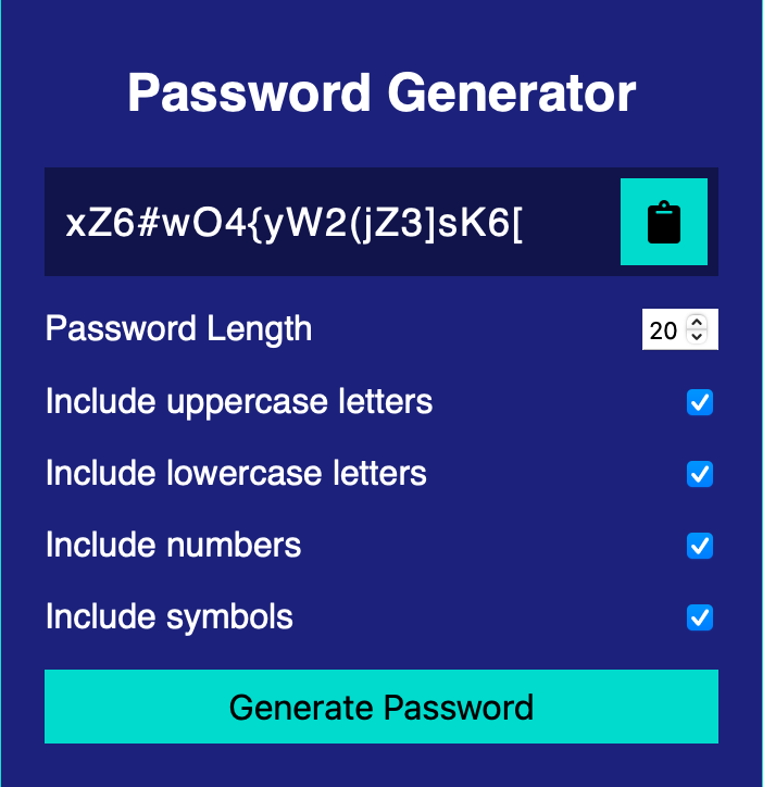 Password Generator